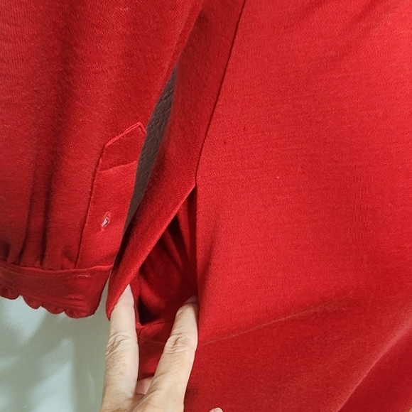 NWT Diane von Furstenberg Wool Wrap Red Dress Size 10 - Picture 3 of 15